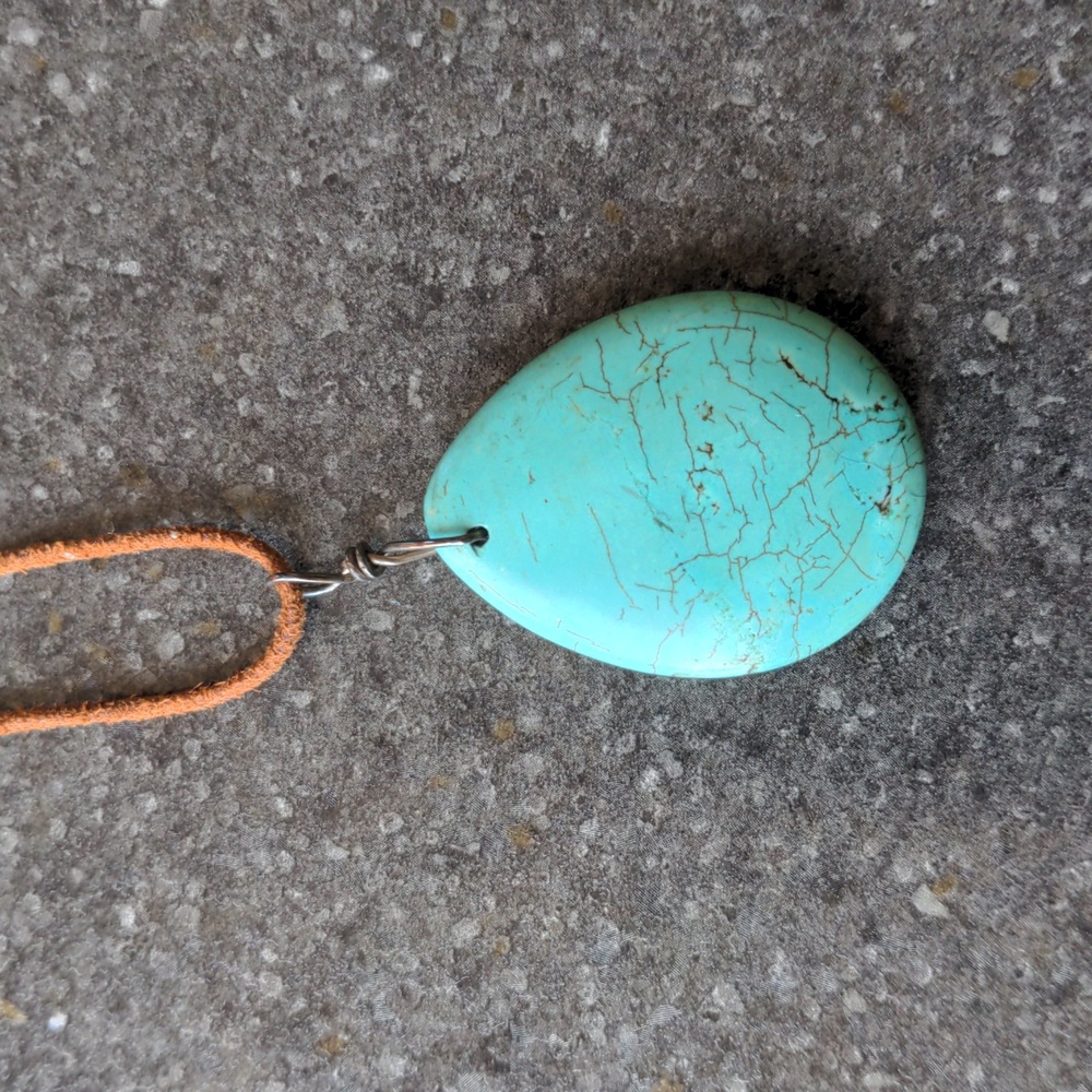 Leather necklace